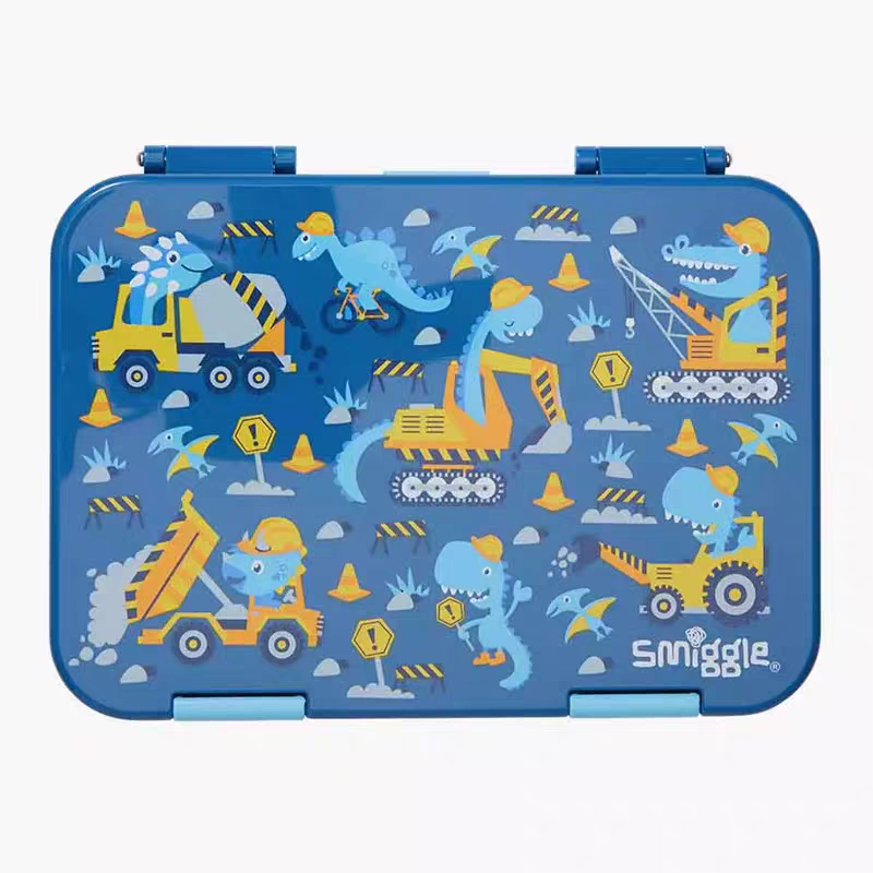 Smiggle Track Design 5pcs Set Backpack 26cm Case Lunch Bag Bottle
