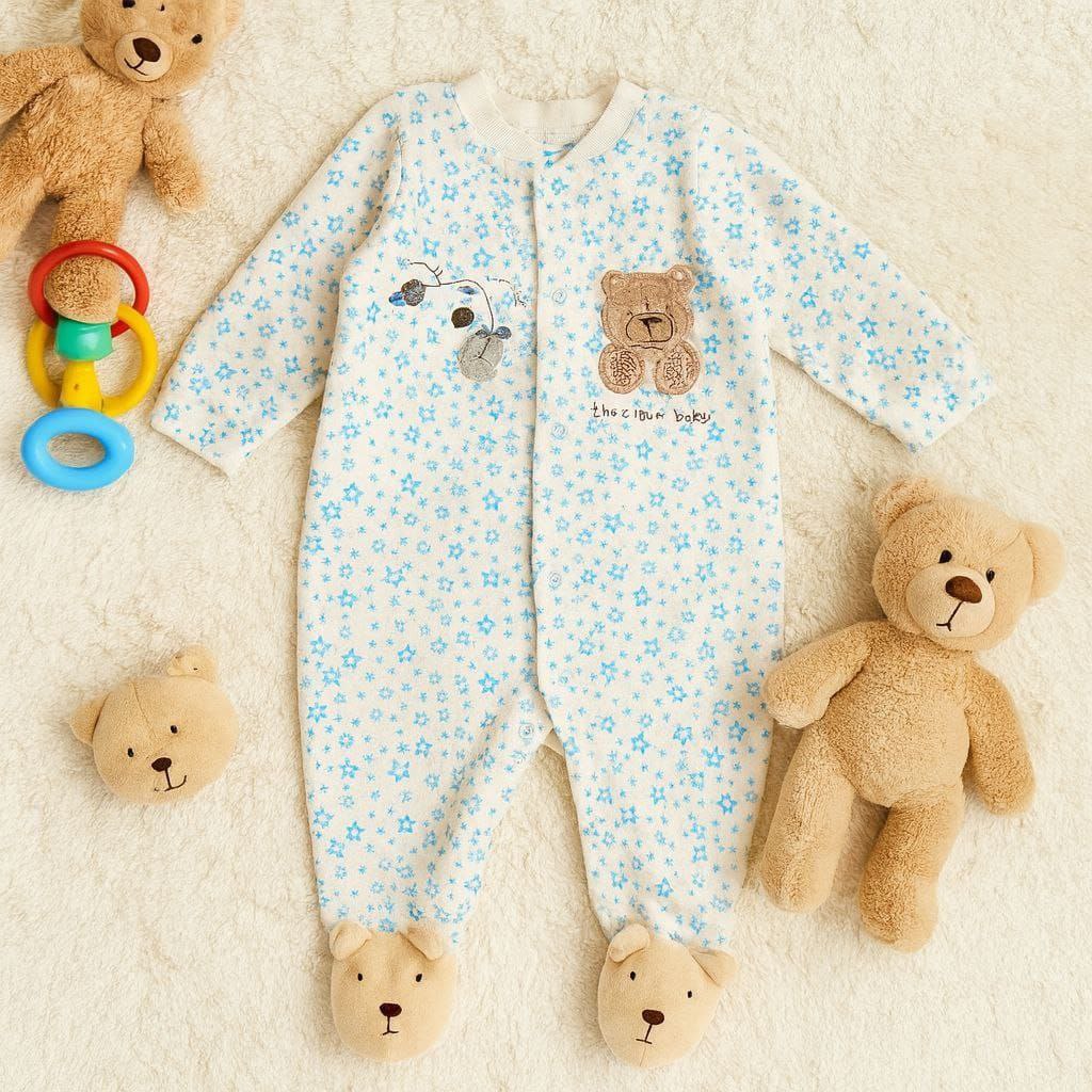 Jumpsuit For Baby Boy Bear Design Size 0-12 months