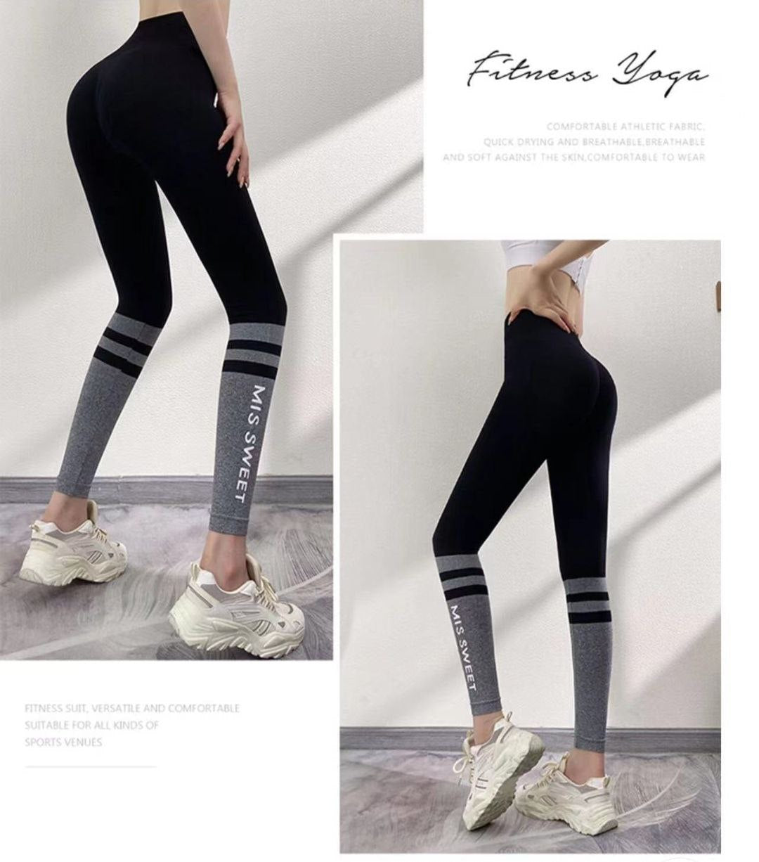 Legging High Waist Push Up Yoga Gym Wear Workout For Women Size S-M