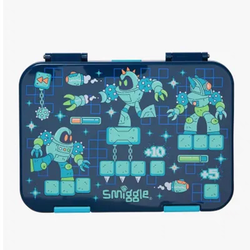 Smiggle Robot Game Design 2pcs Set Backpack Lunch box