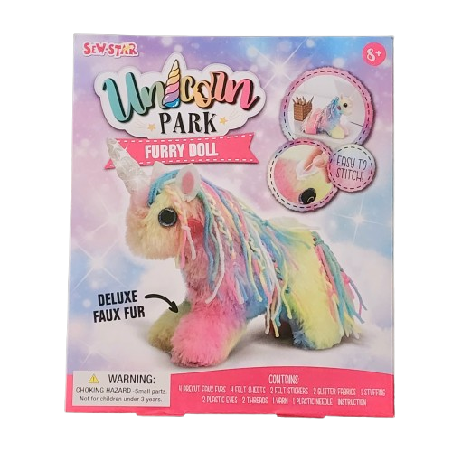 Unicorn Park Furry Doll Diy For Kids