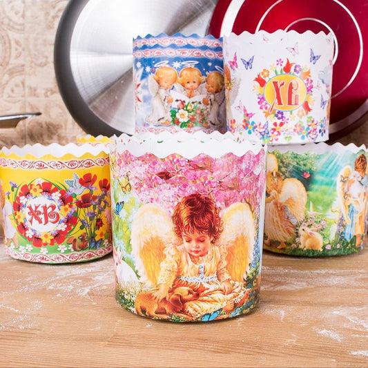 Easter Bread Baking Paper Cups Pack Of 3 Pieces Two sizes 100g-200g