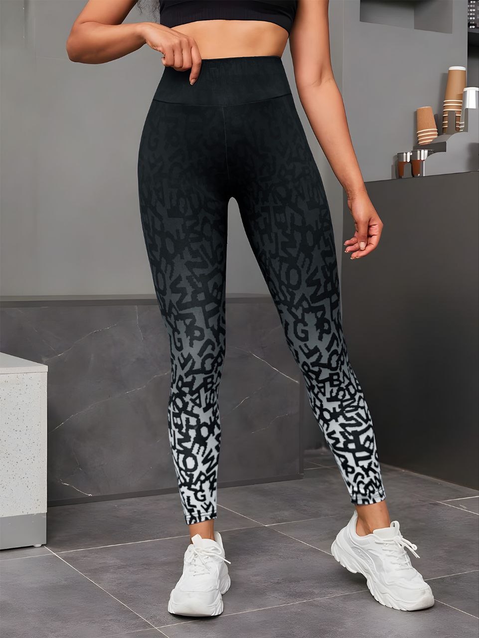 Legging For Women High Waist Butt Lifting Workout Yoga Sportswear Size L