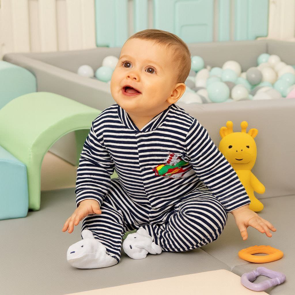 Jumpsuit For Baby Boy Plane Design Size 0-12 months