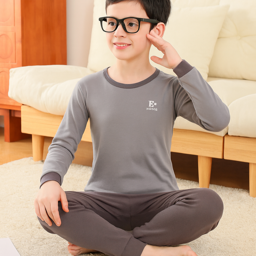 Pyjama Coton 100% Gray Color | 8-14y