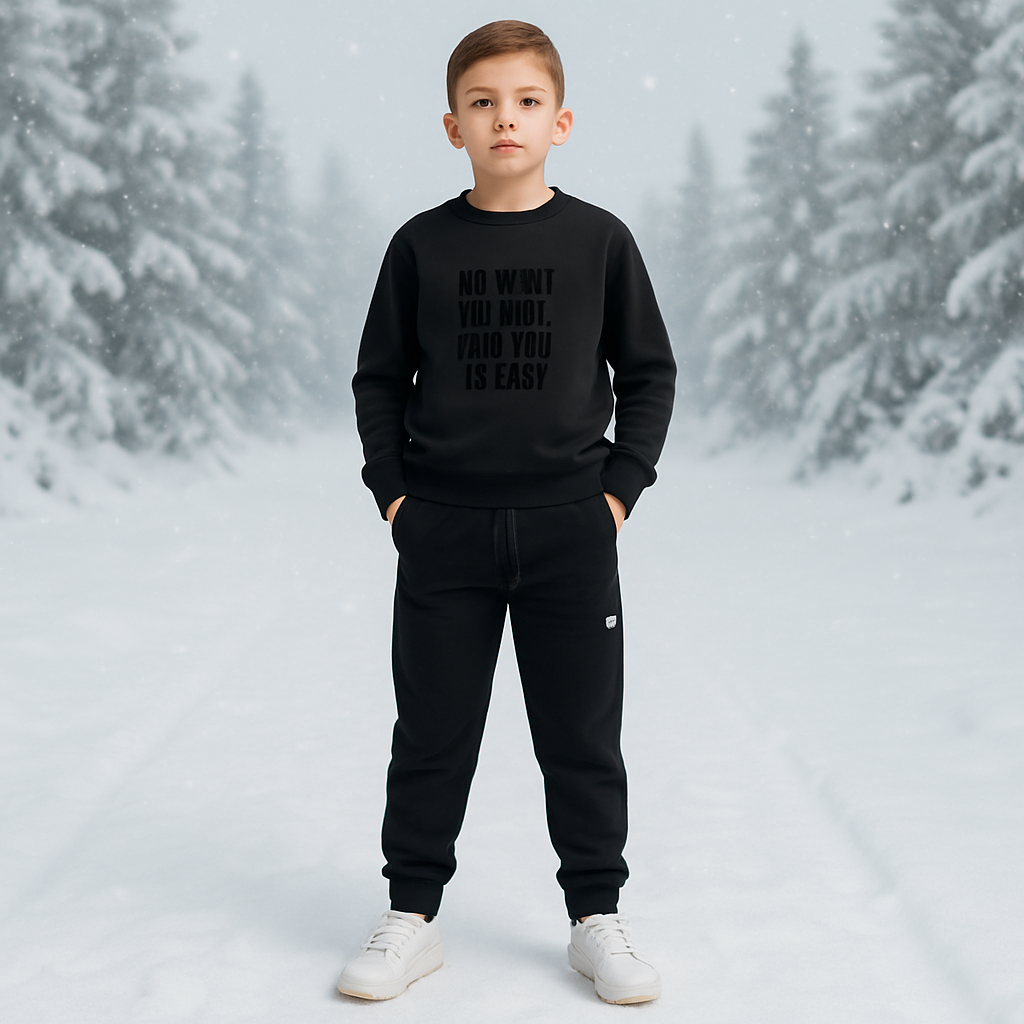Warm Outfit With Fleece For Boy Size 9y