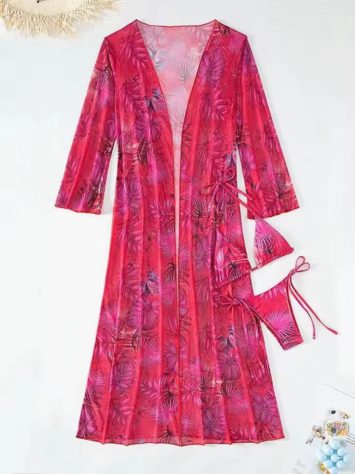 Swimwear For Women 3Pcs Pink&Red Color Size S-XL