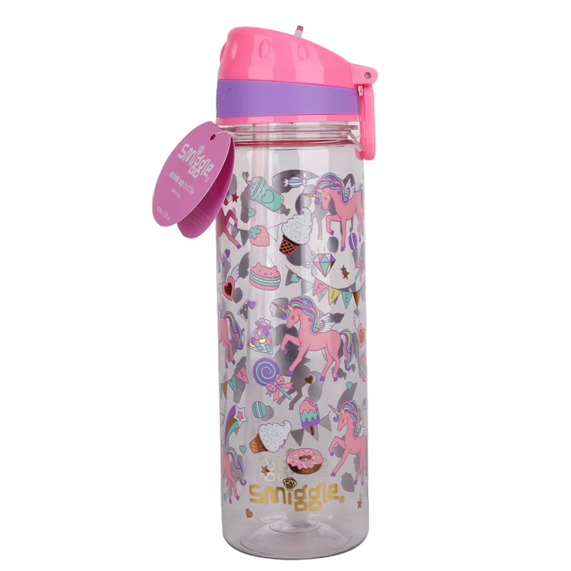 Smiggle Bottle 650ml Unicorn Design 24cm