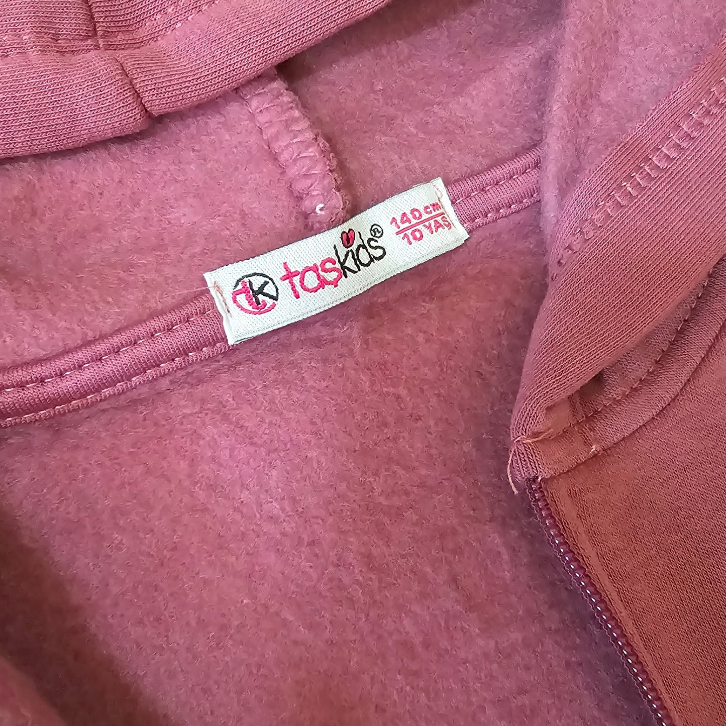Warm Outfit With Fleece Wine Color Size 10-11y