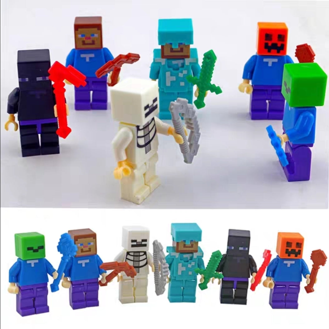 Minecraft MY-WORLD Minifigures 24 Pcs With Accessories