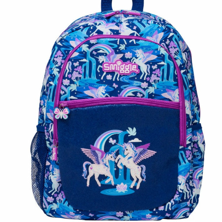 Smiggle Unicorn Design Backpack 43cm Kg3-Gr3