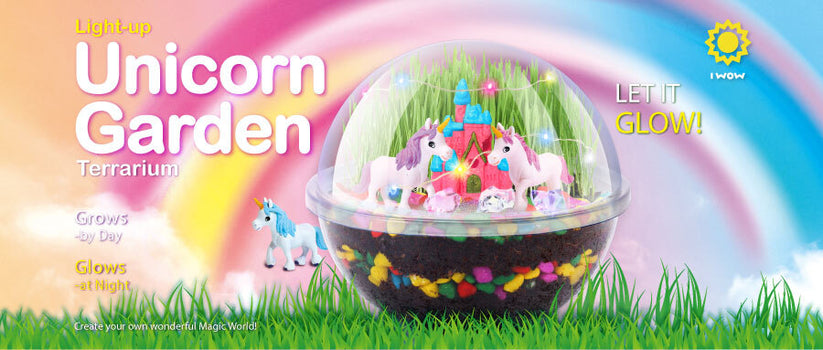 Terrarium Kit Dinosaur/Unicorn Design For Kids