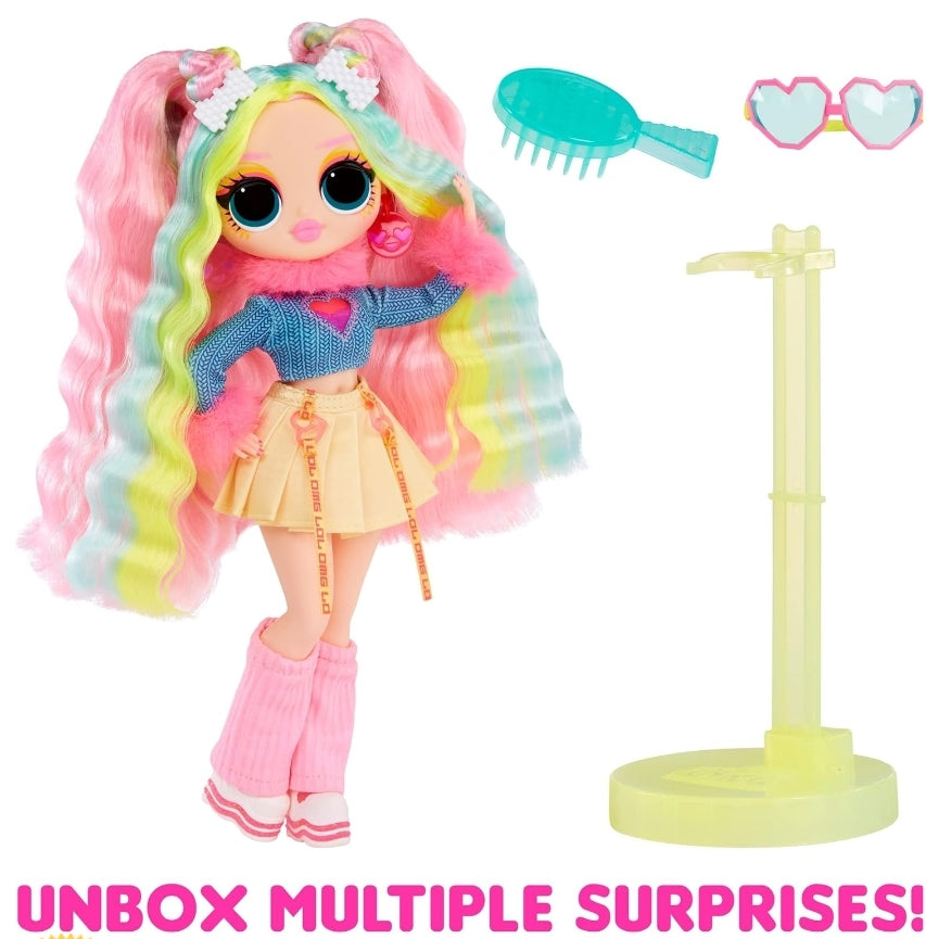 L.O.L. Surprise! OMG Sunshine Color Change Bubblegum DJ Fashion Doll - Multiple Surprises and Accessories