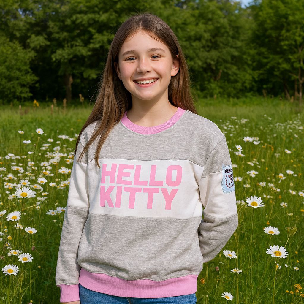 Sweater With Light Fleece Hello Kitty Design Size XS-M