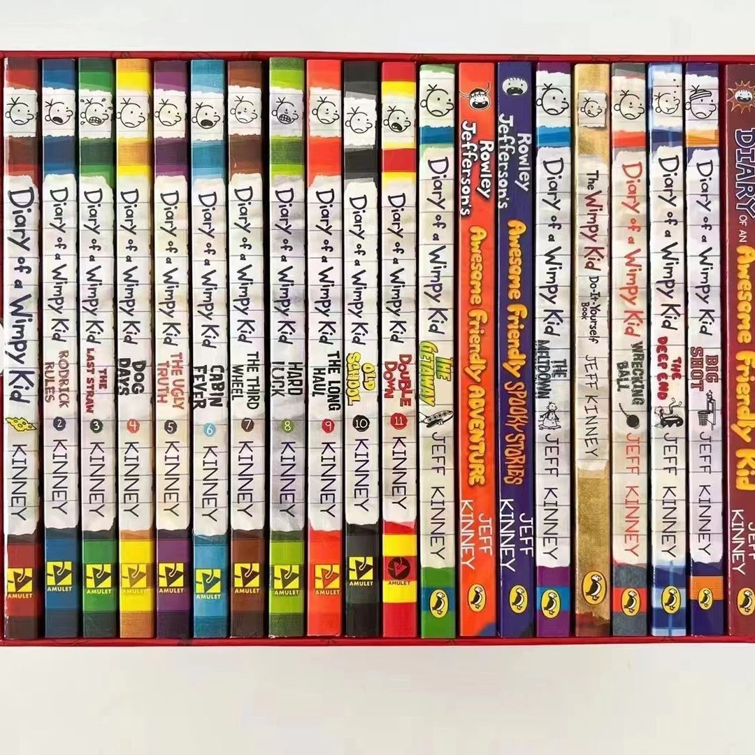 Diary Of A Wimpy Kid Box 1-24 Books By Jeff Kinney