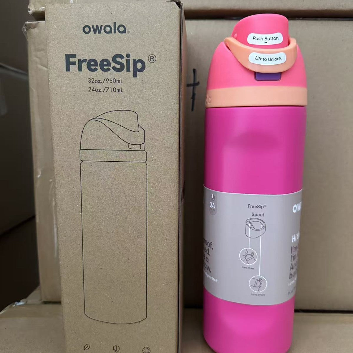 Owala Bottle Stainless Steel With Straw 710 ml 950ml