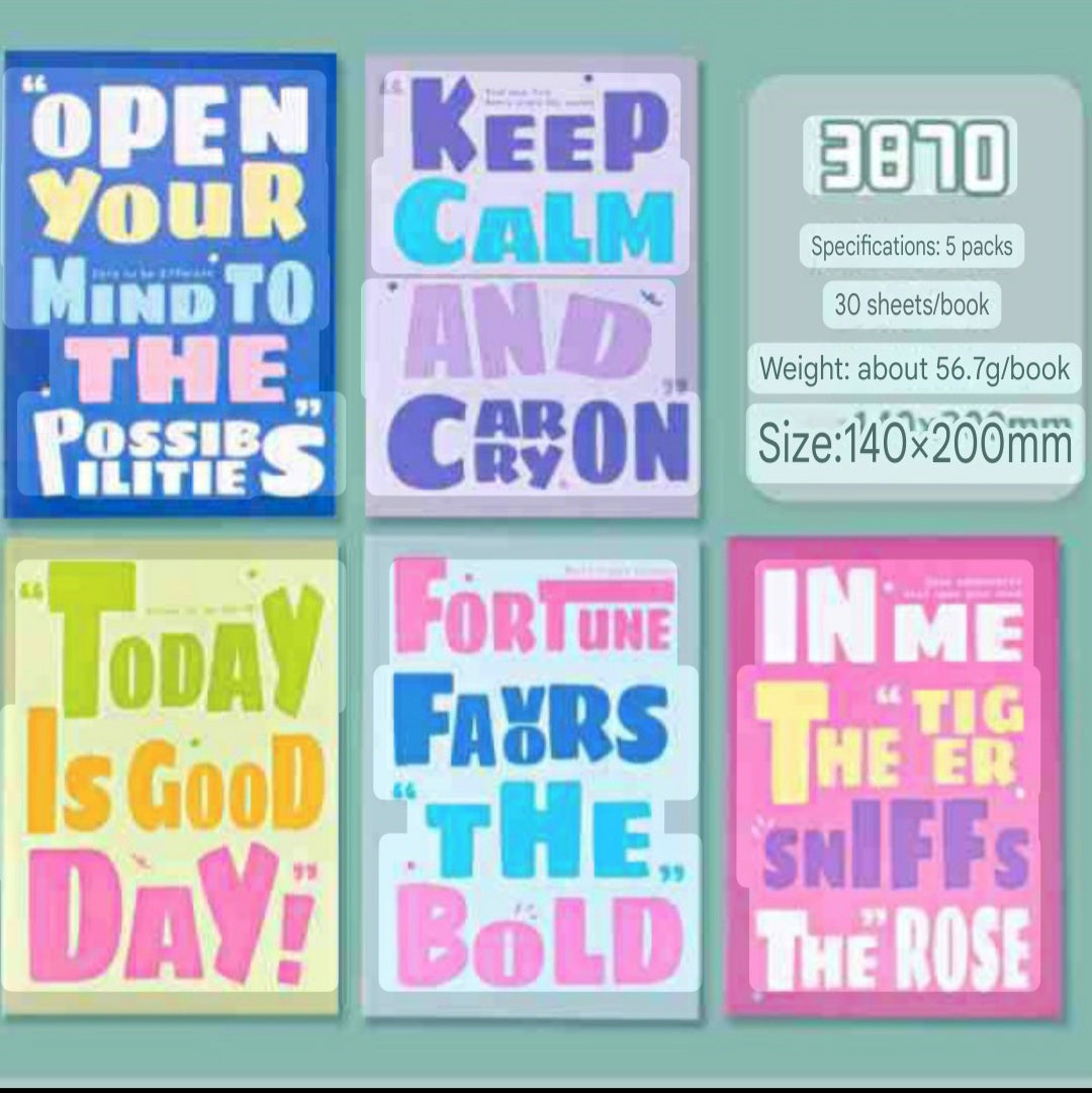Sewing Books Motivation Pack of 5 Pcs