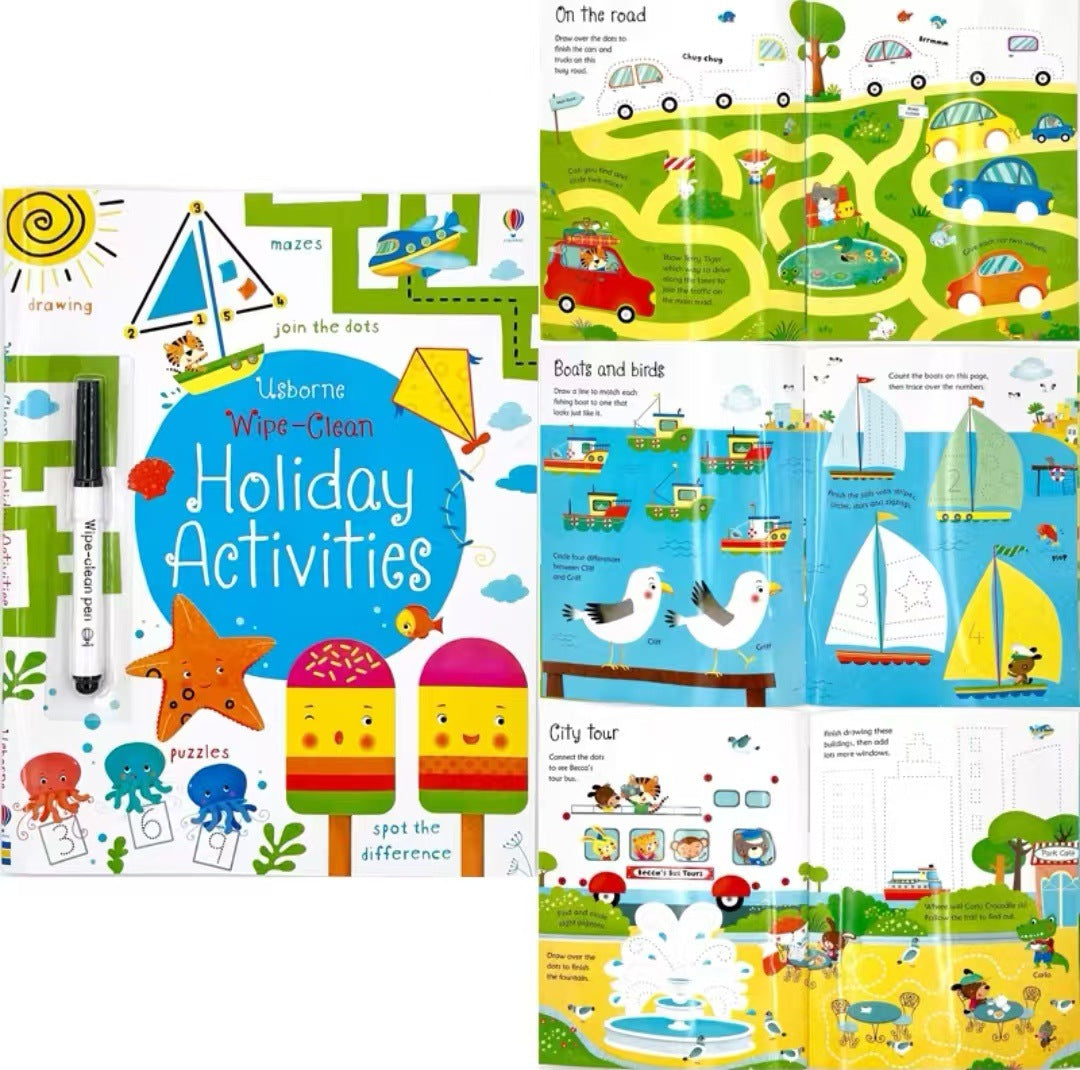 Usborne Wipe-Clean Books For Kids