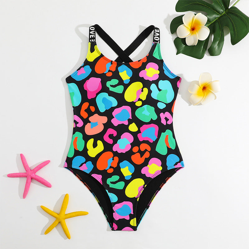 Swimwear For Girls 1 Piece Colorful Design Size 8-12y