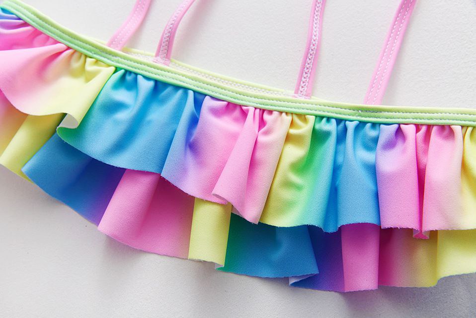 Swimwear For Kids Set Of 2 Pcs Colorful Design Size 3-12y