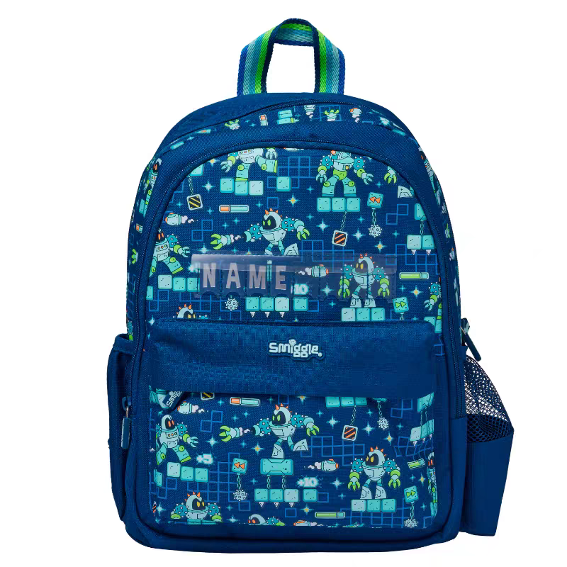 Smiggle Robot Game Design 2pcs Set Backpack Lunch box