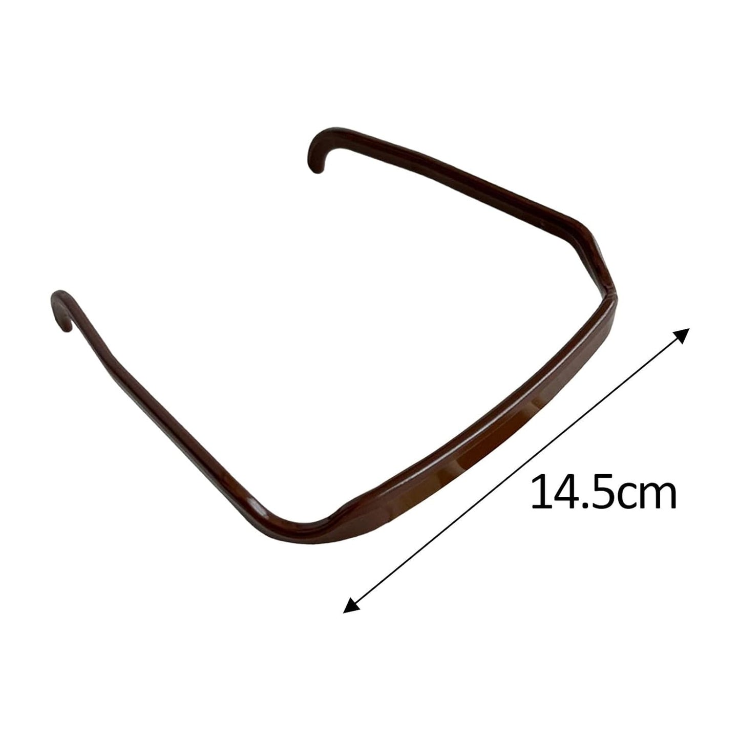 Square Headbands For Hair Deep Brown Color For Girls and Boys
