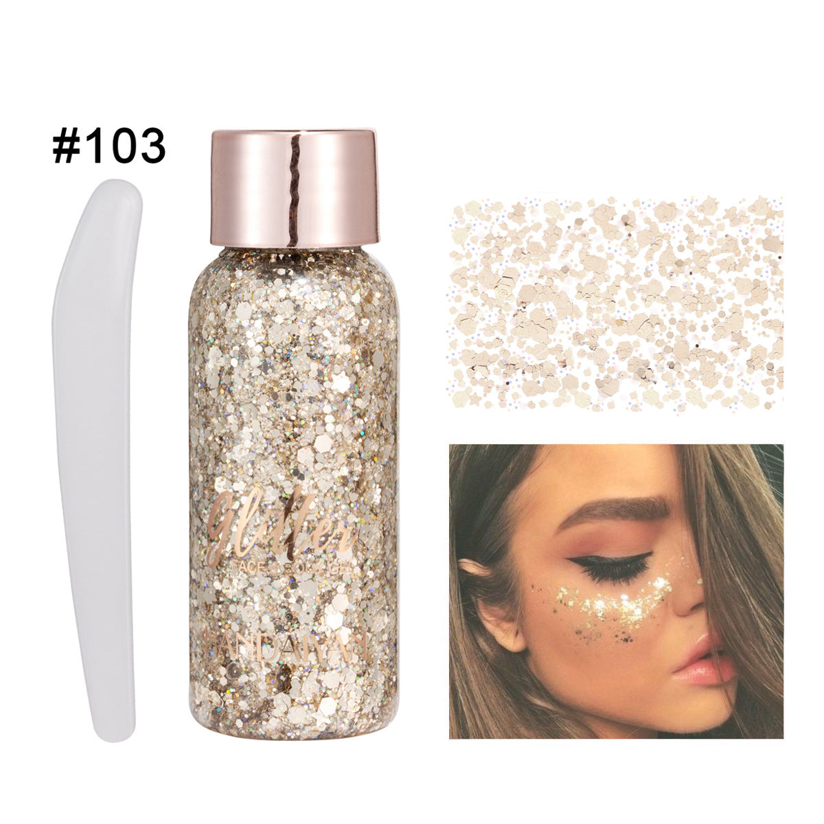 Glitter Makeup HANDAIYAN Gel Face And Body Multi-purpose