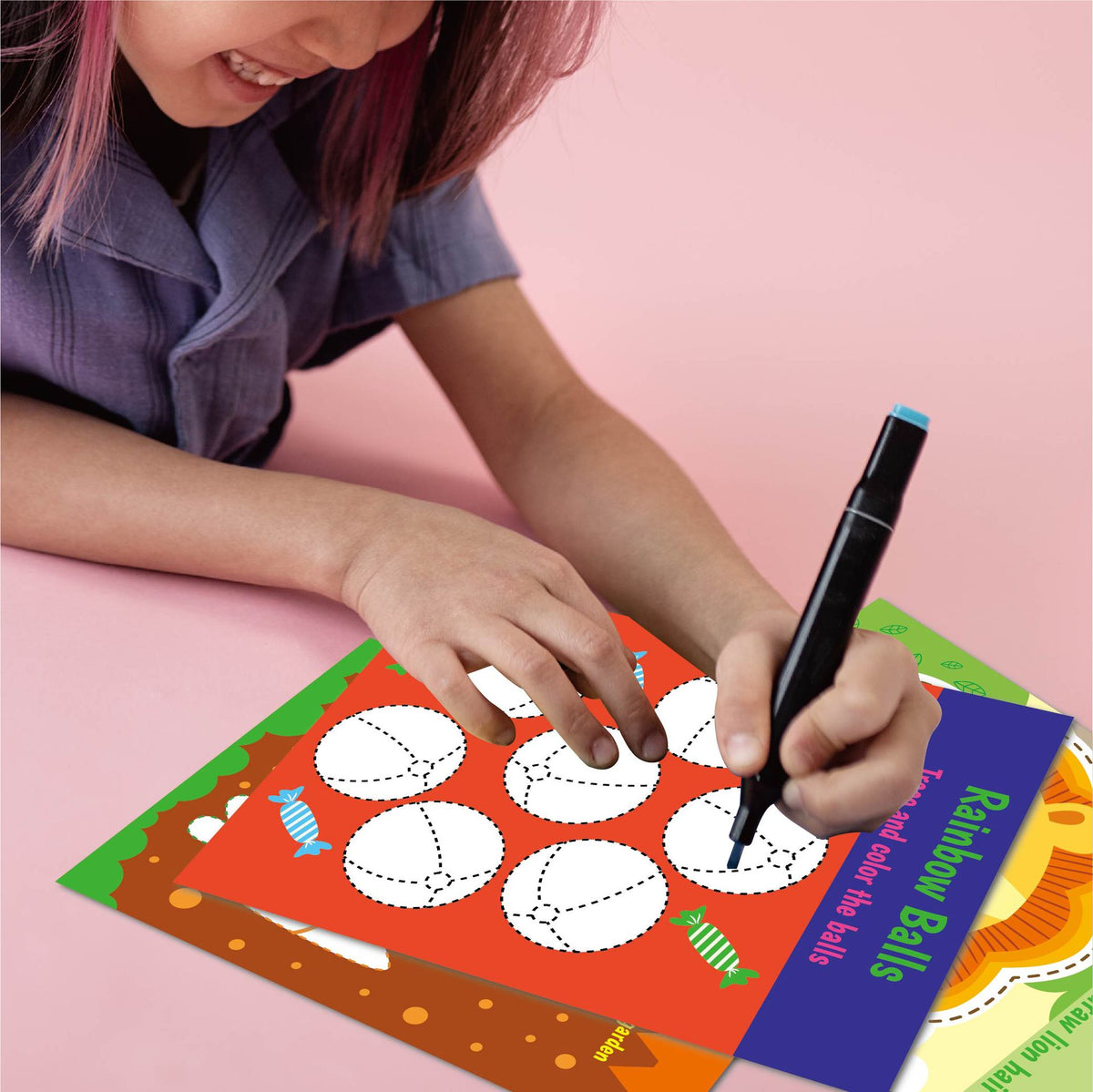 Kids Pencil Control & Tracing Activity Book – | Size 27×21.5cm