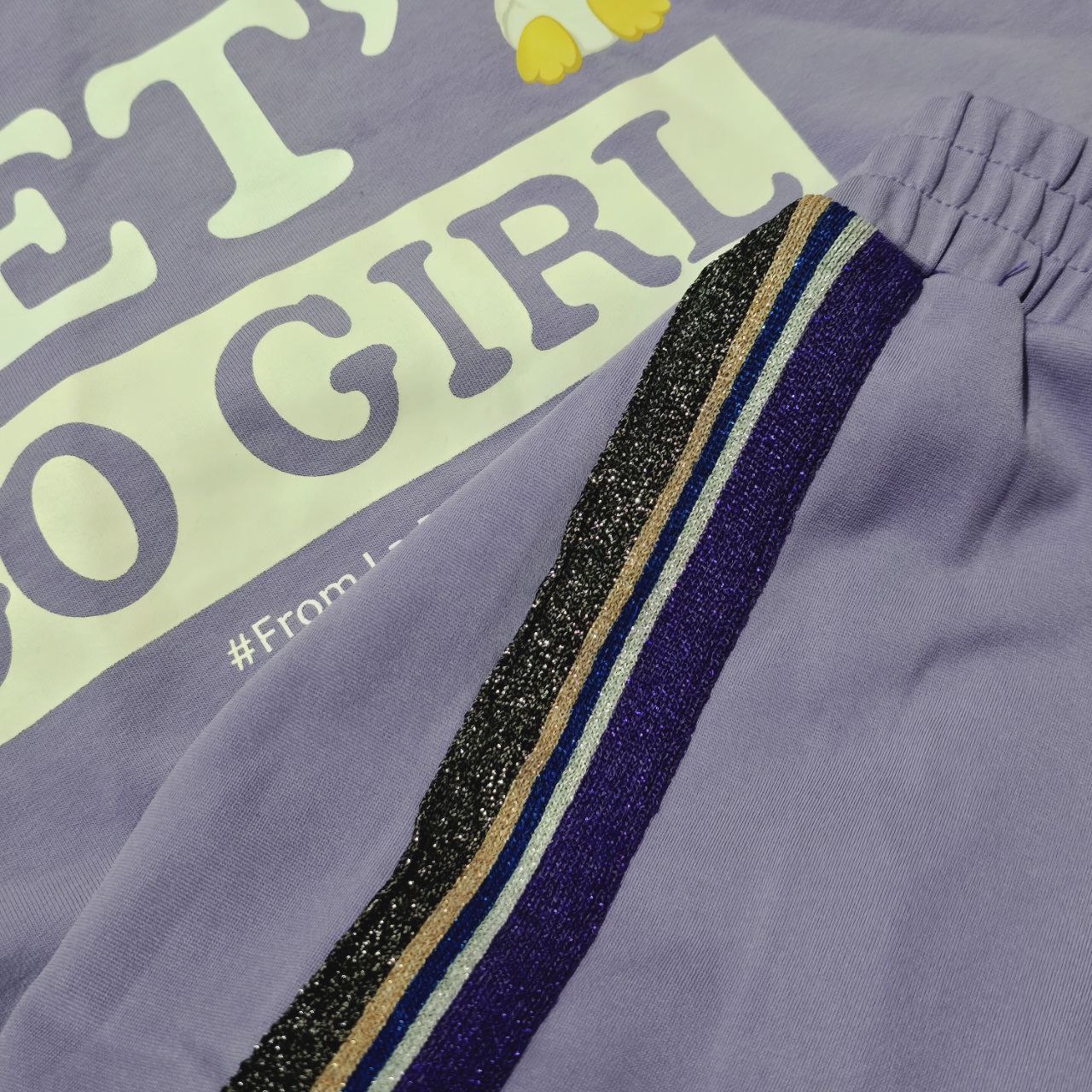 Outfit Lets Go Girl Design Set Of 2 Pcs Size S-L