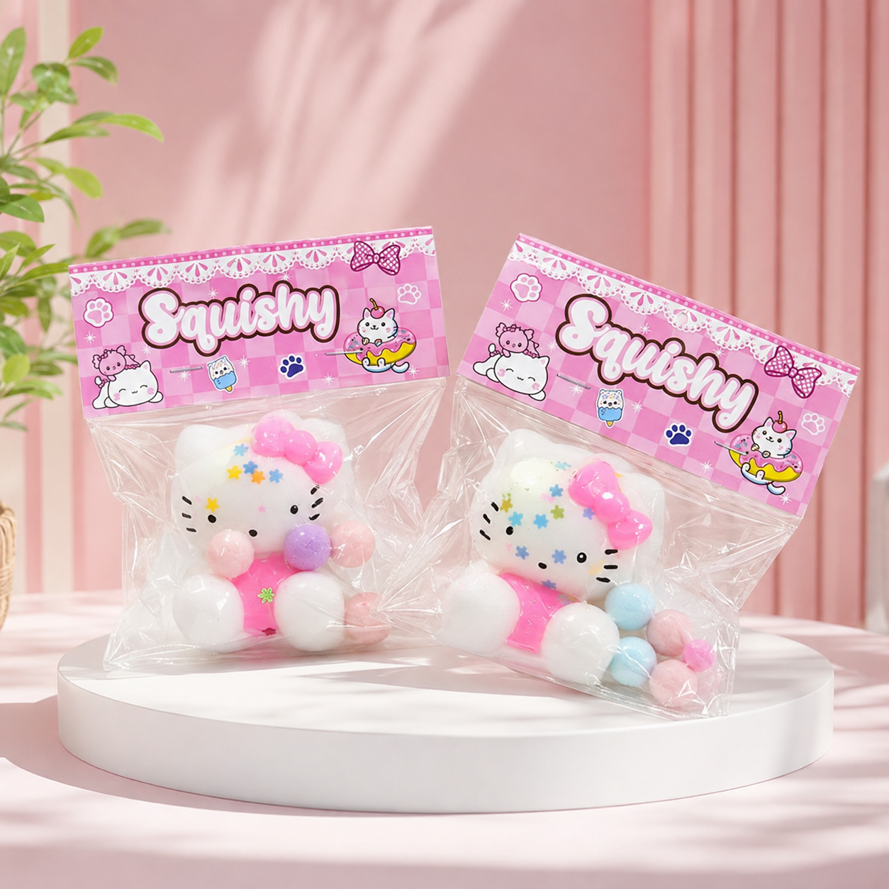 Cute Kitty Slow-Rising Squishy Toy – 4 Colours