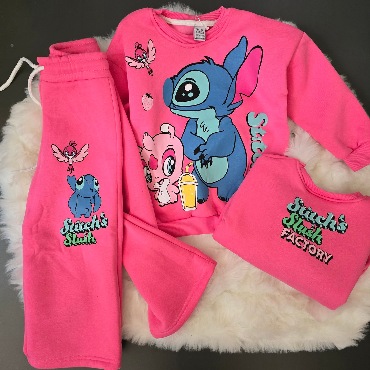 Outfit Fleece Stitch Design Size 4-6y