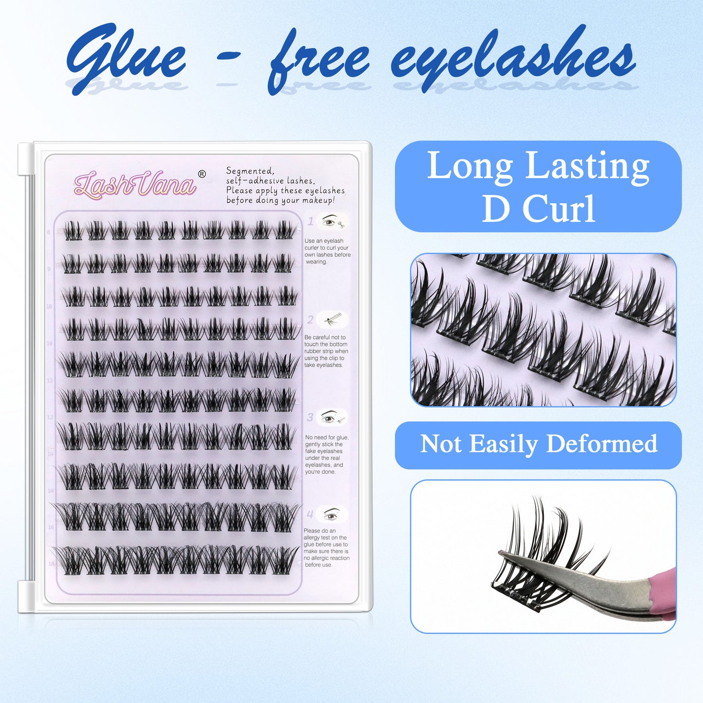 Lash Vana Segmented Self-adhesive Lashes W50-W51