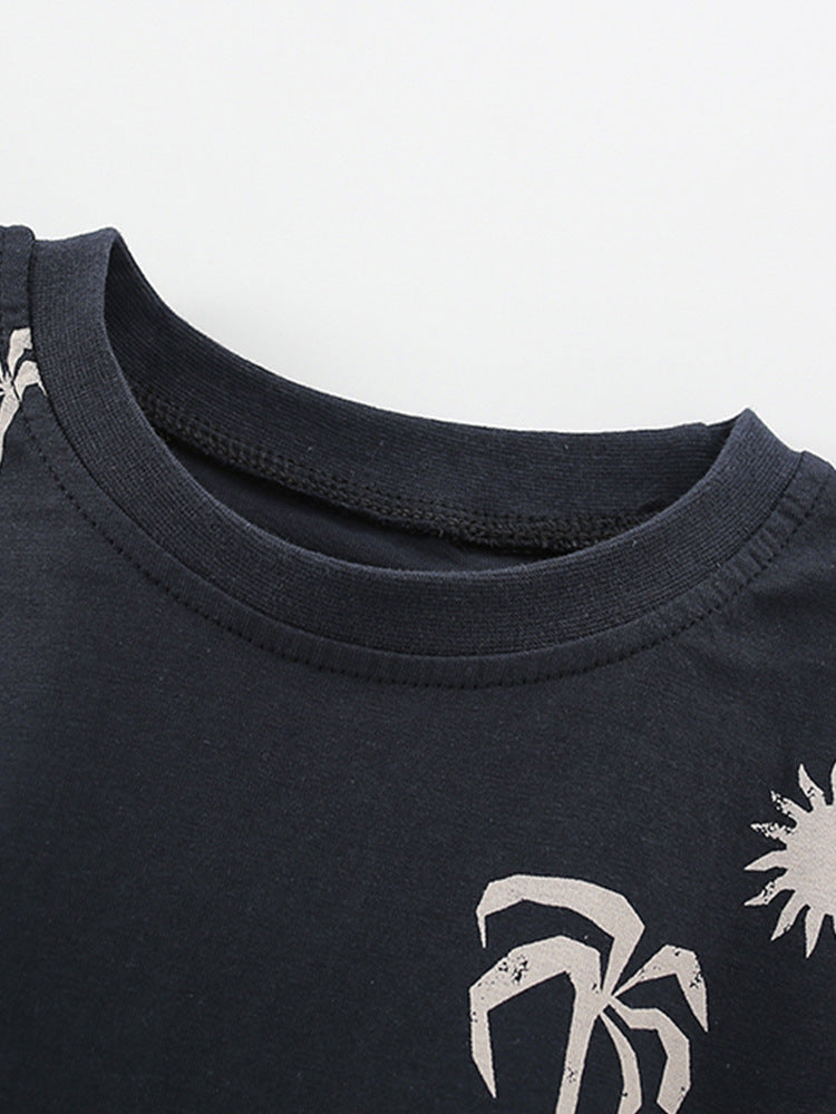 Boys Cotton Palm – Soft Summer Outfit (4–10Y)