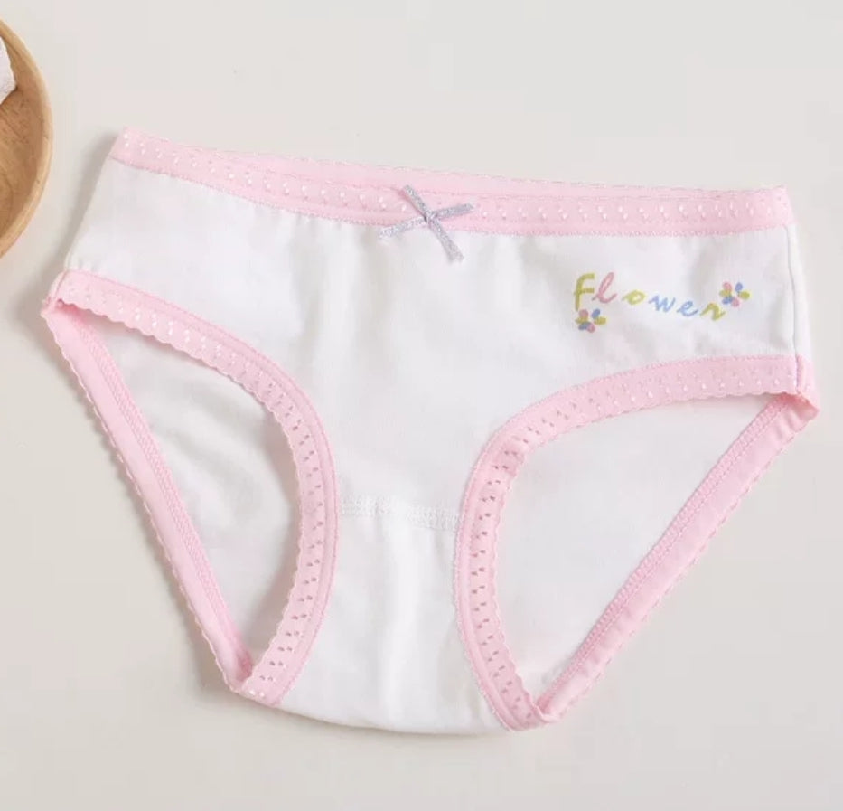 Toddler Baby Girls Cotton Underwear Boxer Briefs 3-12y Kids Panties Pink