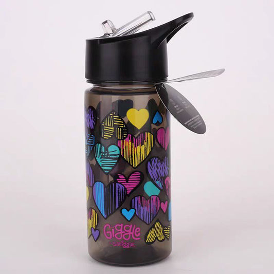 Smiggle Bottle 440ml Heart Design 17.5cm
