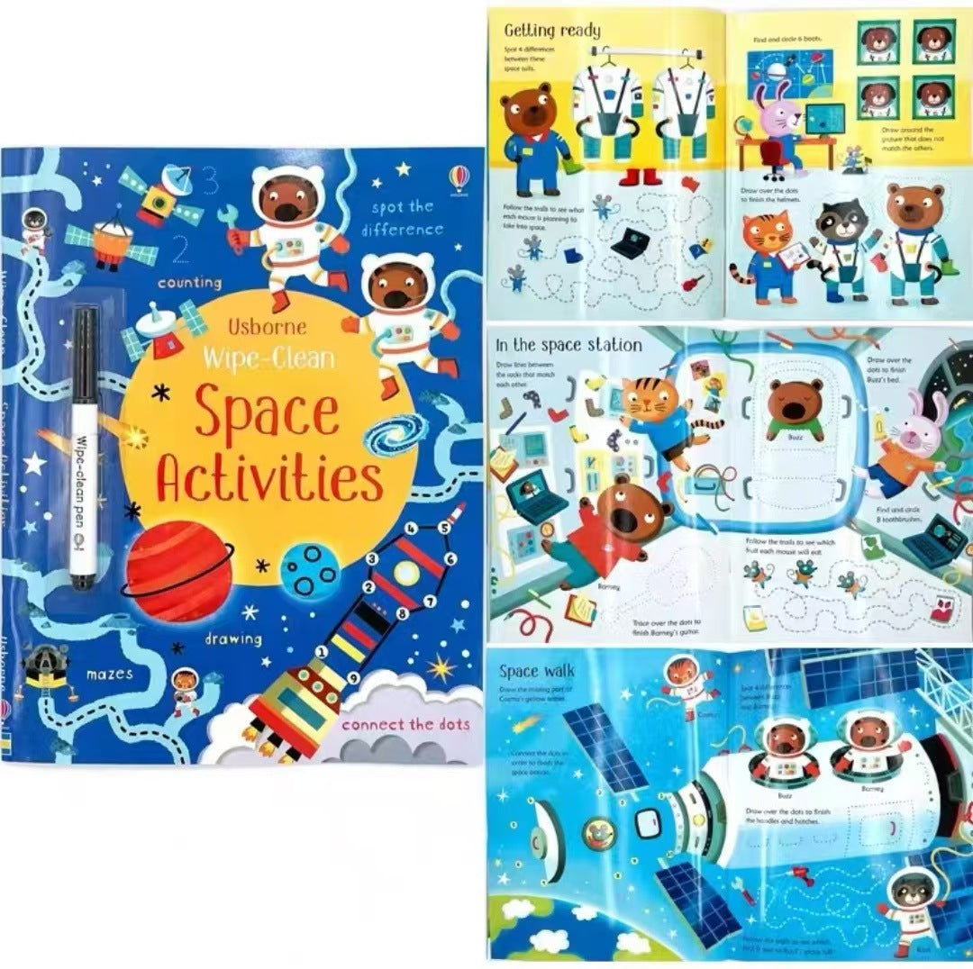 Usborne Wipe-Clean Books For Kids