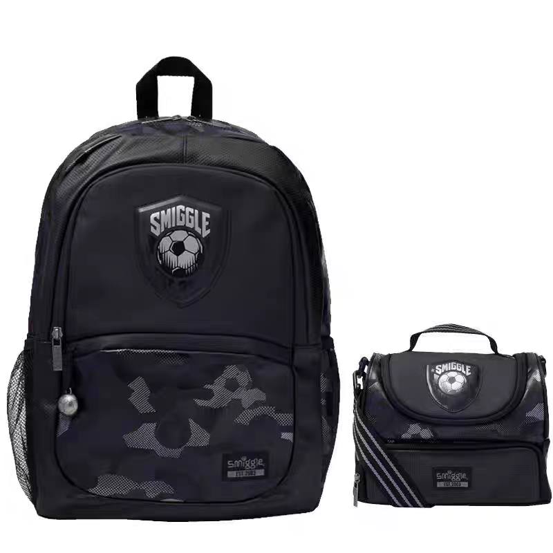 Smiggle Football Set 2pcs Backpack 42cm Lunch bag