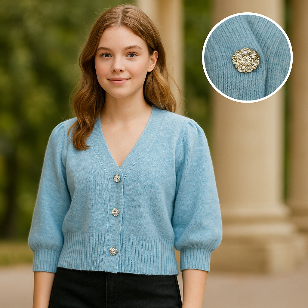 Sweater With Buttons Brand:Only Size M