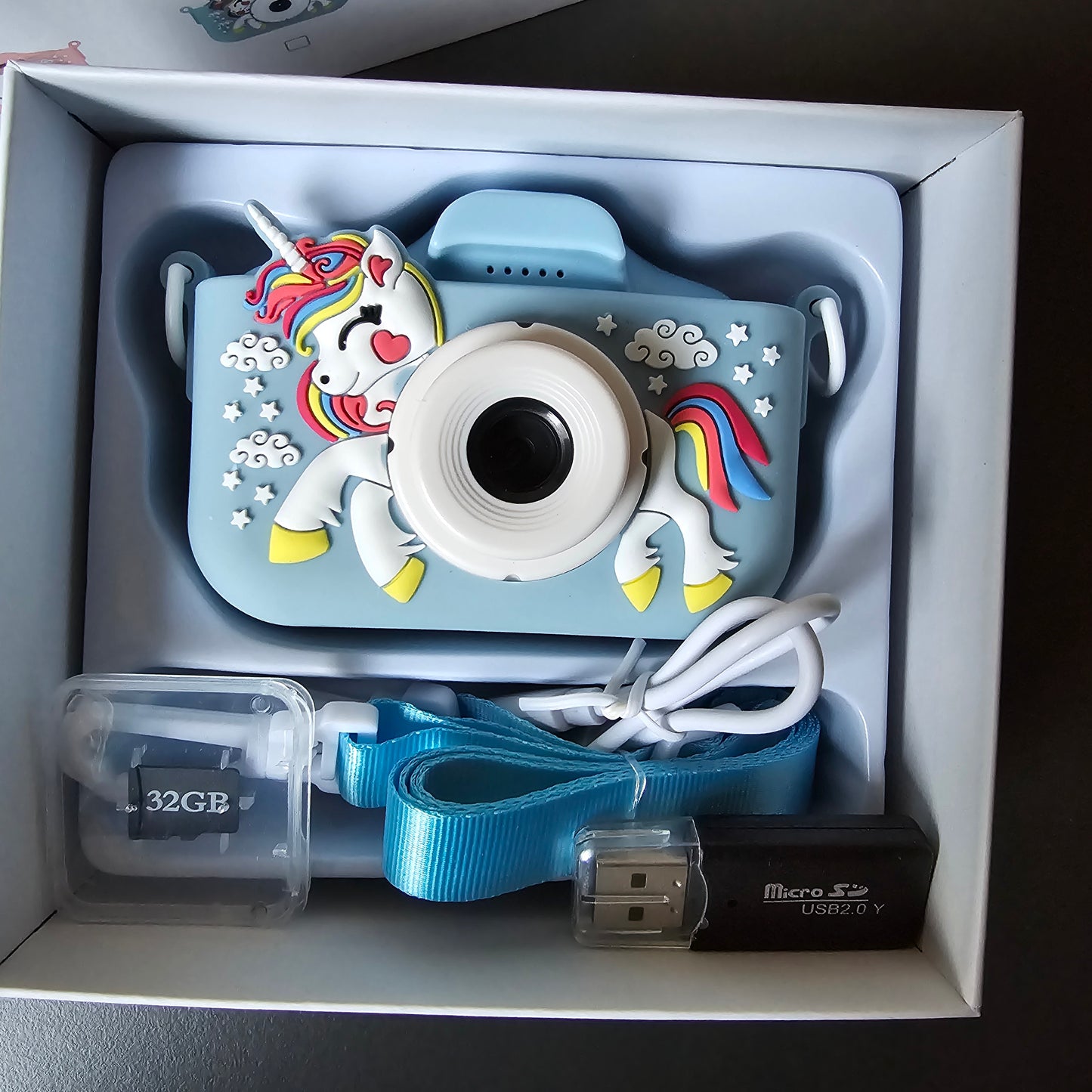 Unicorn Digital Camera for Kids 1080P HD - 32GB memories +usb