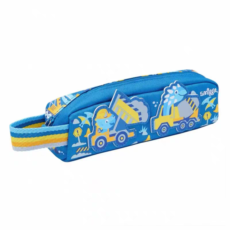 Smiggle Track Design 4pcs Set Backpack 38cm Case Lunch Bag Bottle