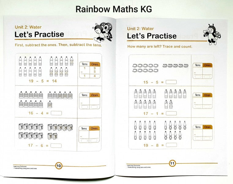 Rainbow Maths Kindergarten 4 Books Set 3-7y