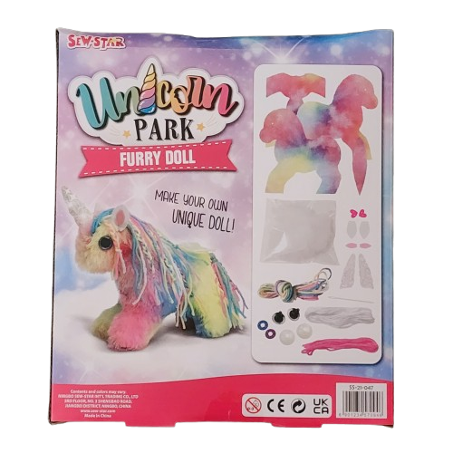 Unicorn Park Furry Doll Diy For Kids