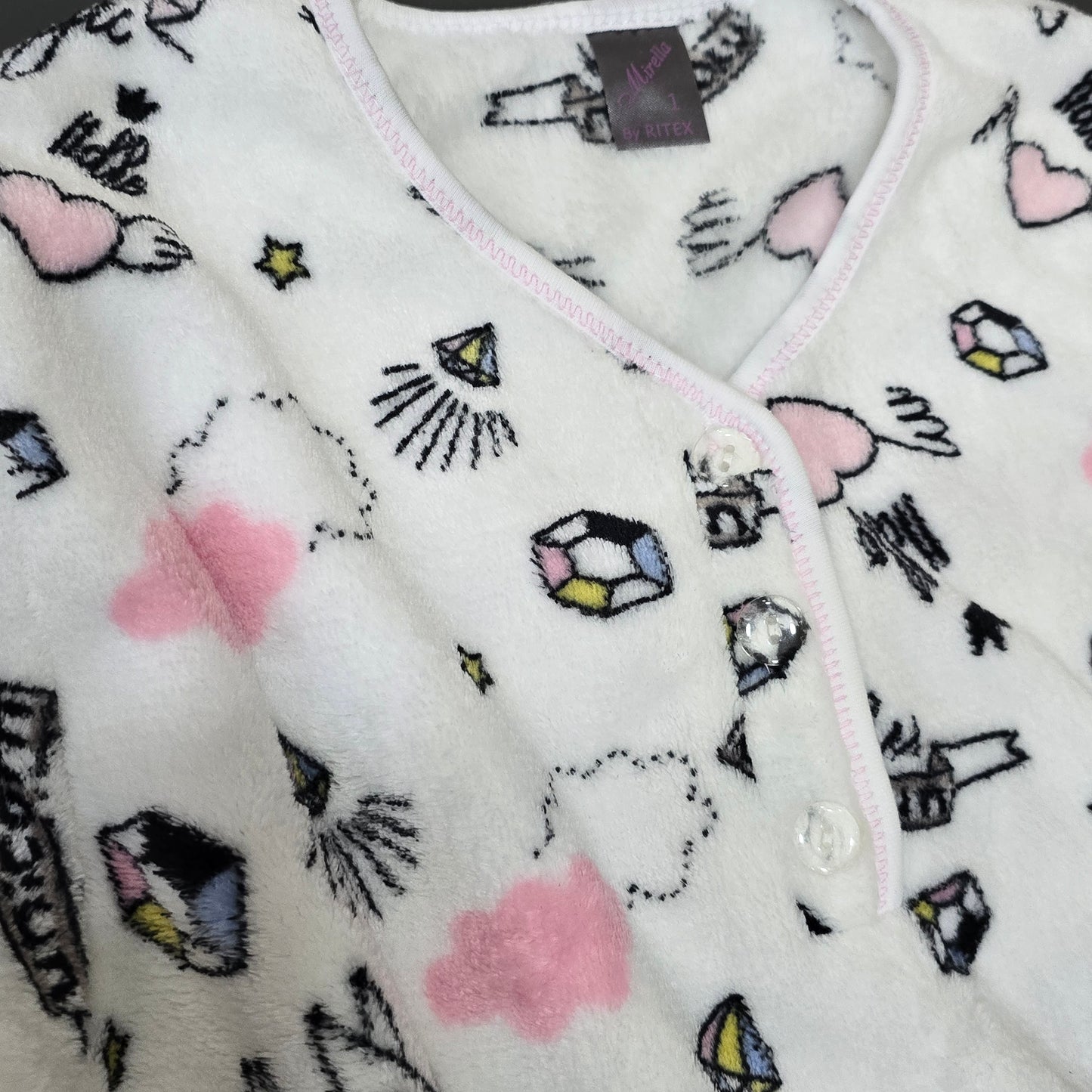 Warm Pijama Winter Women Size XS (14y)Unicorn Diamond Design