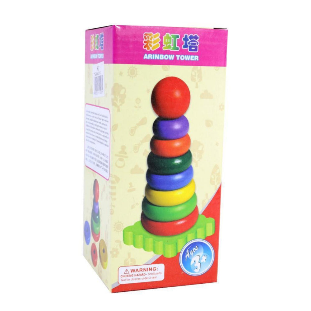 Rainbow Tower Wooden Toy | 0+