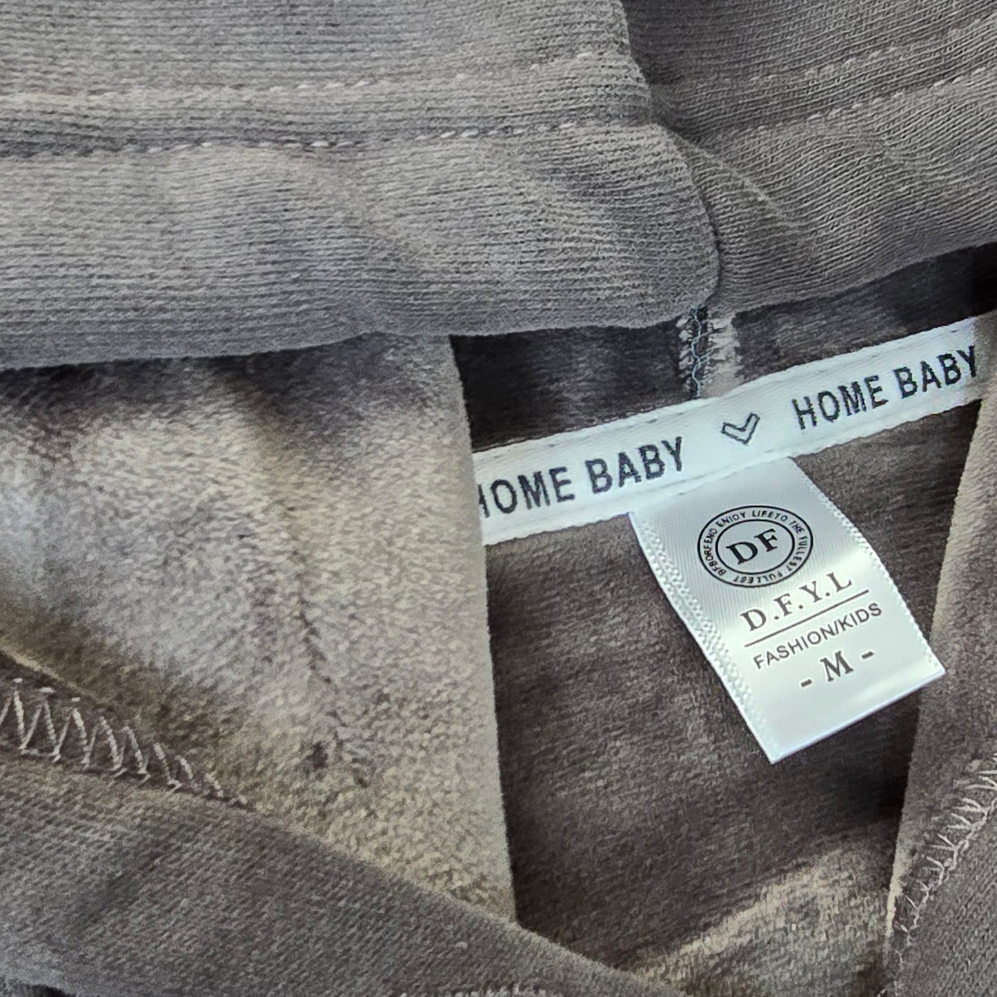 Warm Grey Hoodie With Fleece Size 8-10y