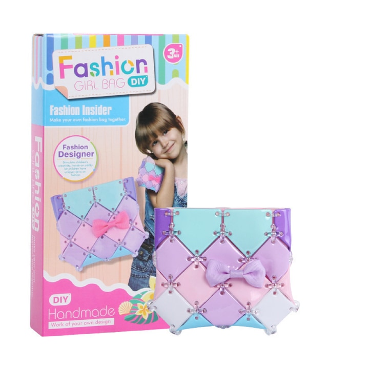 Gifts Toys for Girls - Stylish Girls Pink Crafted Chain Bag, Toys Birthday Gifts for Girls Age 6+