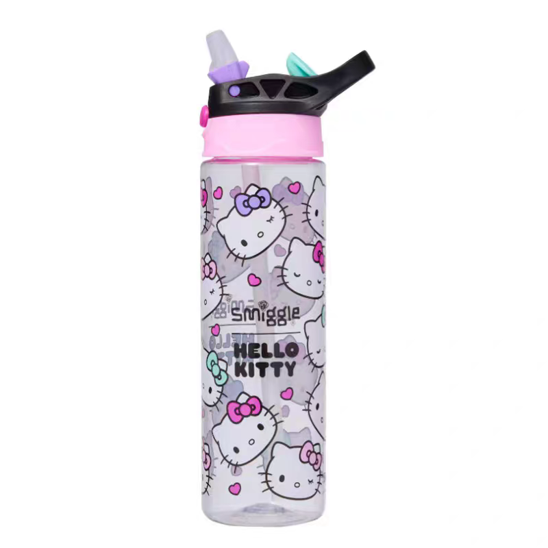 Smiggle Hello Kitty Design Set Of 3pcs Bottle Lunch Bag Backpack 42cm