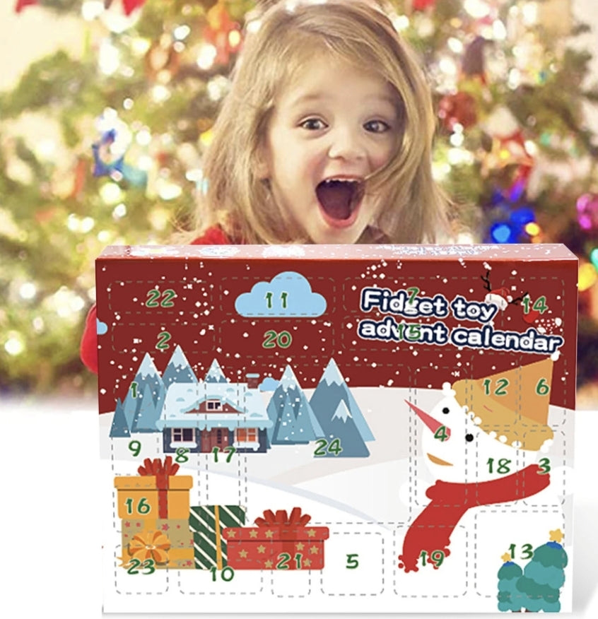 Advent Calendar for Kids, 24Pcs Christmas Calendar Fidget Toys