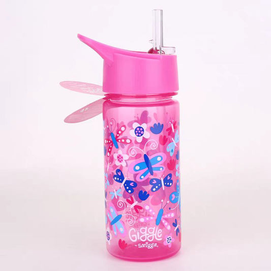 Smiggle Bottle 440ml Butterfly Design 17.5cm