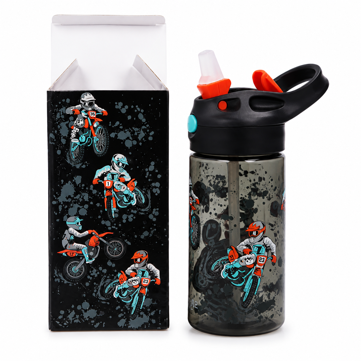 Smiggle Water Bottle | Motorcycle | 430ml